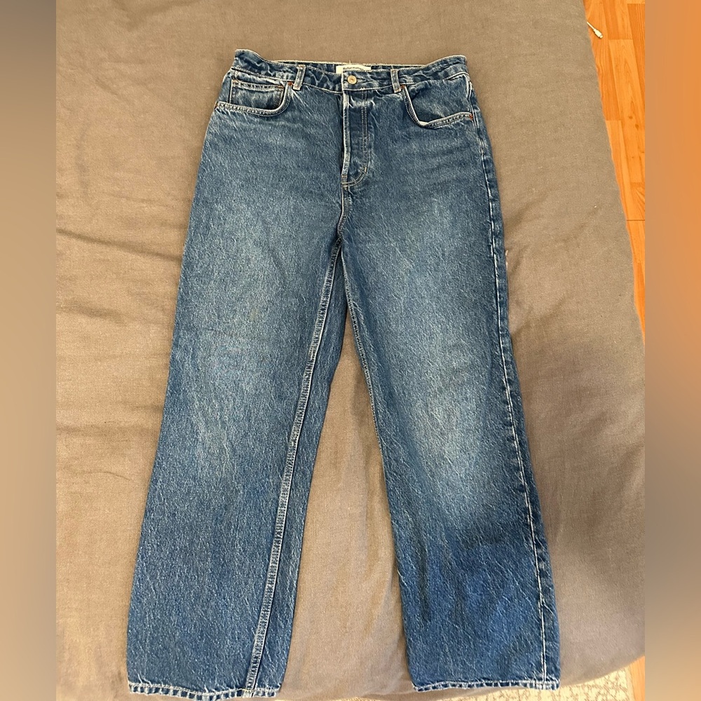 Reformation Blue Straight Leg Jeans